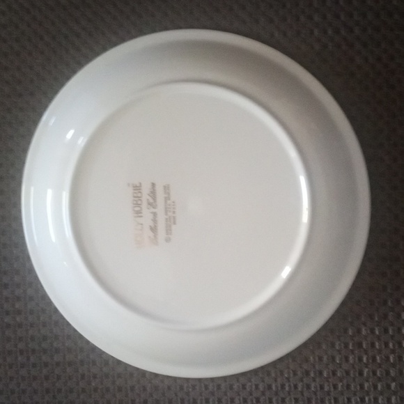 Vintage Holly Hobbie Plate  Happy is the Home That Welcomes Friends Girl w Cat - Picture 7 of 8